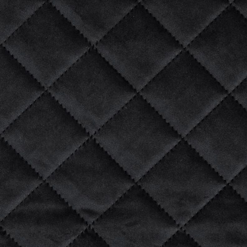 Tela de tapicería Terciopelo Tela acolchada – negro,  image number 1