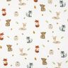 Muselina/doble arruga Animales del bosque Impresión digital | Poppy Fabrics – blanco/terracotta,  thumbnail number 1