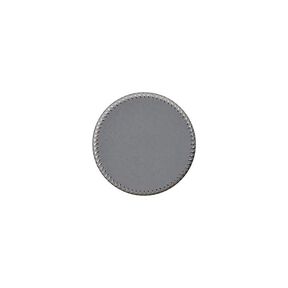 Botón de poliéster con ojal de metal [ 15 mm ] – gris, 