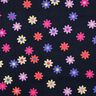 Pana de bebé Flores con estampado de purpurina | Poppy Fabrics – azul marino,  thumbnail number 1