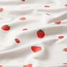 GOTS Tela de jersey de algodón Fresas acuarelas Impresión digital – marfil,  thumbnail number 2