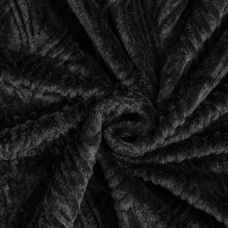Piel sintética Líneas onduladas – negro,  image number 3
