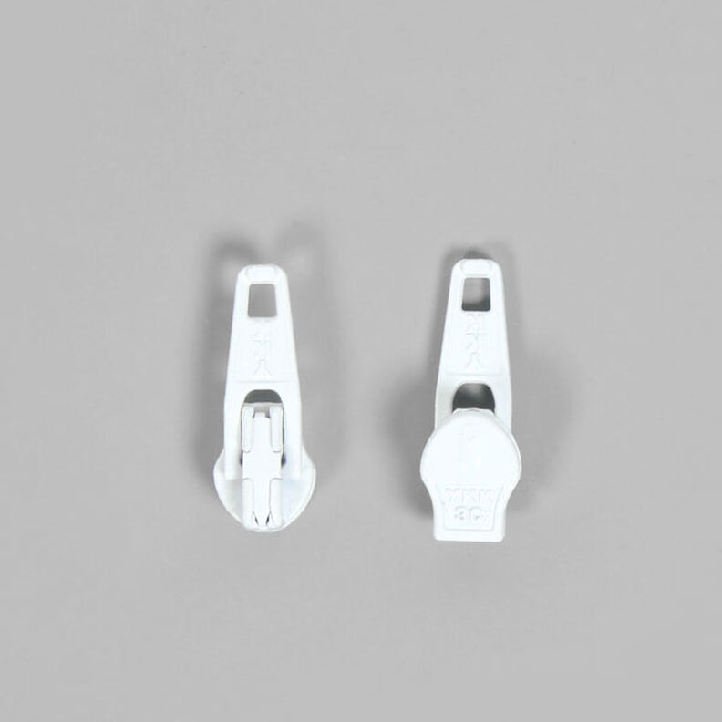 Cursor de metal (501) – blanco | YKK,  image number 1