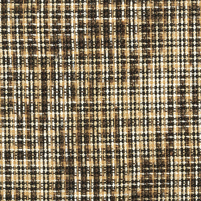 Mezcla de lana para abrigos a cuadros – beige/negro,  image number 1