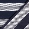 Tela de jersey de algodón Rayas punteadas – azul marino/blanco,  thumbnail number 4