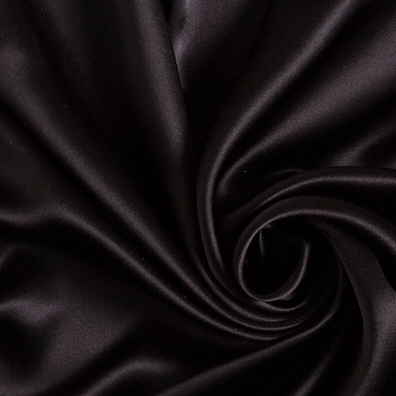Satén de seda – negro,  image number 1