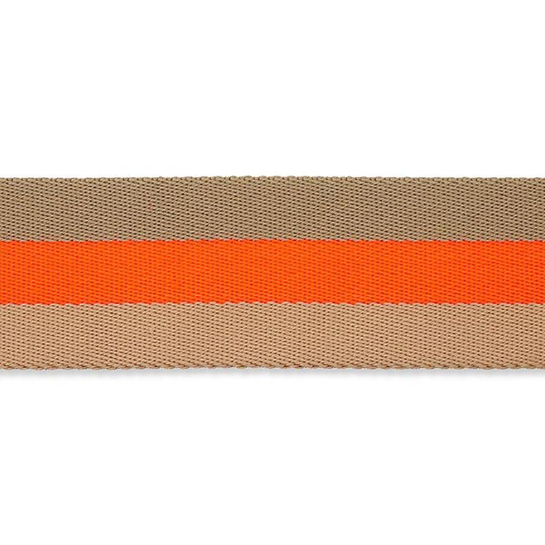 Asa para bolsa Neón [ 40 mm ] – naranja neón/beige,  image number 2
