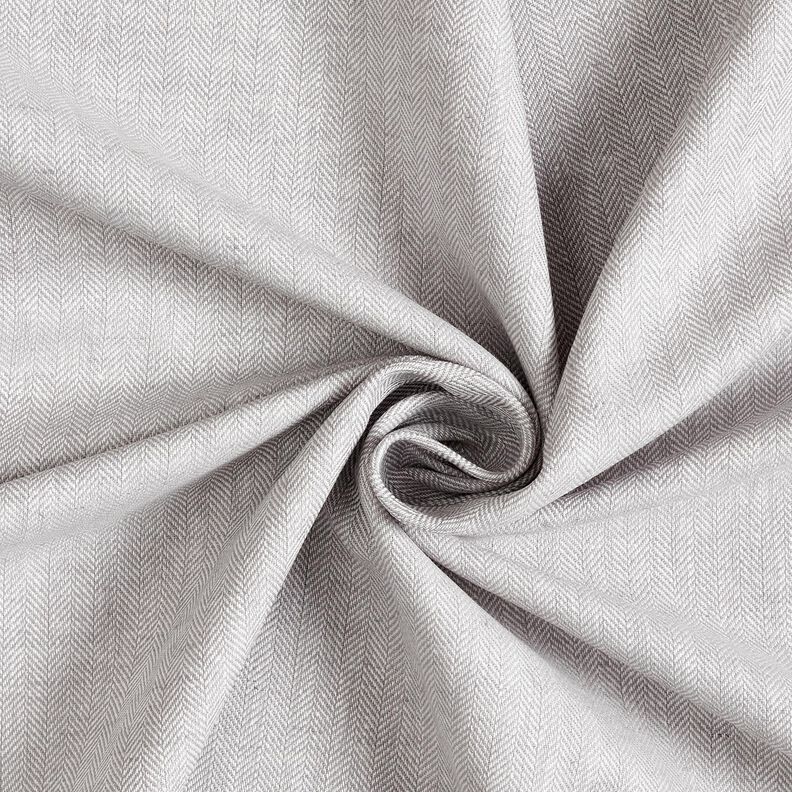 Mezcla de lino y algod&oacute;n Espina de pescado &ndash; plateado,  image number 3
