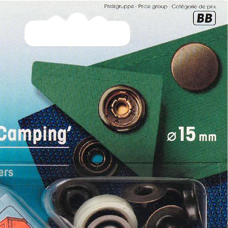 Botón a presión Sport & Camping [Ø 15 mm] - oro vecchio metallica antiguo| Prym,  image number 2