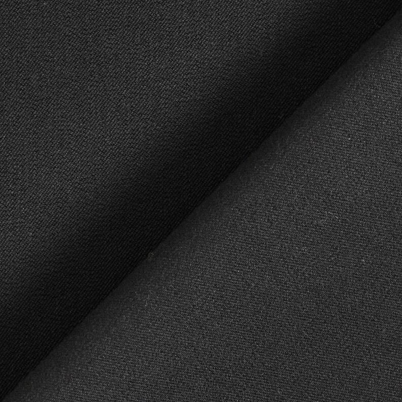 Tela de pantalón elástico liso – negro,  image number 3