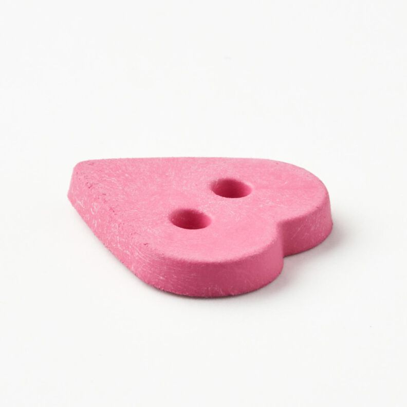 Botón de corazón [Ø 15 mm] – pink,  image number 2
