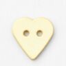 Bot&oacute;n de coraz&oacute;n [&Oslash; 15 mm] &ndash; amarillo vainilla,  thumbnail number 1