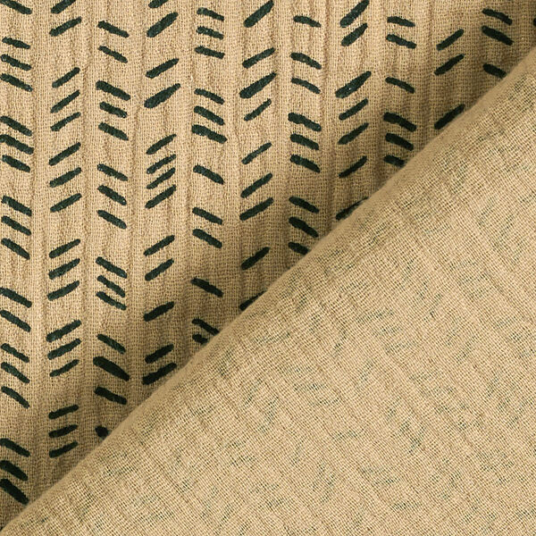 Muselina/doble arruga Guión en zigzag – beige oscuro,  image number 4