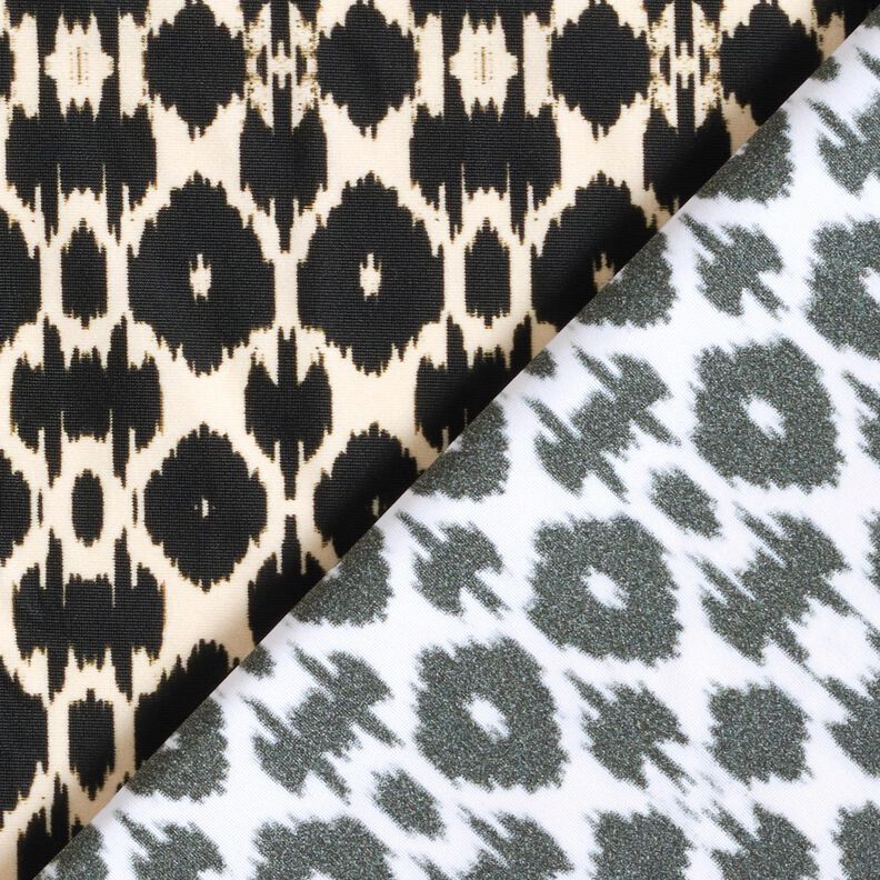 Tejido de bañador con estampado leopardo abstracto – negro/anacardo,  image number 4