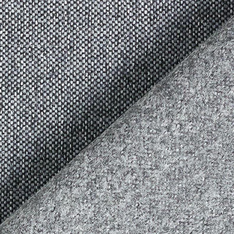 Tela de tapicería con jaspeado sutil – antracito,  image number 3
