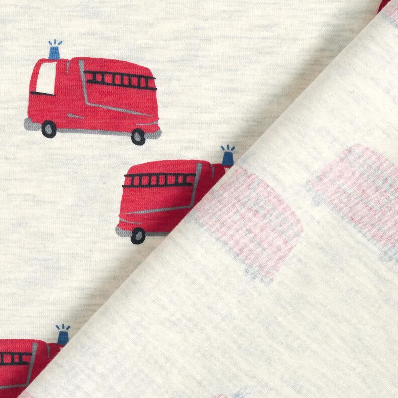 Tela de jersey de algodón Camiones de bomberos | by Poppy – naturaleza,  image number 4