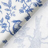 Tela de algodón Cretona Pájaro – azul real/blanco lana,  thumbnail number 4