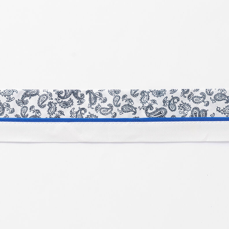 Ribete de cachemira [42 mm] – blanco/azul,  image number 2