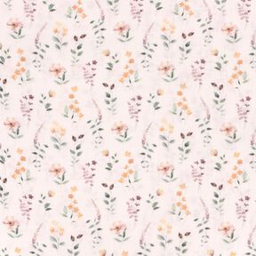 Muselina/doble arruga Prado salvaje Impresión digital – blanco, 