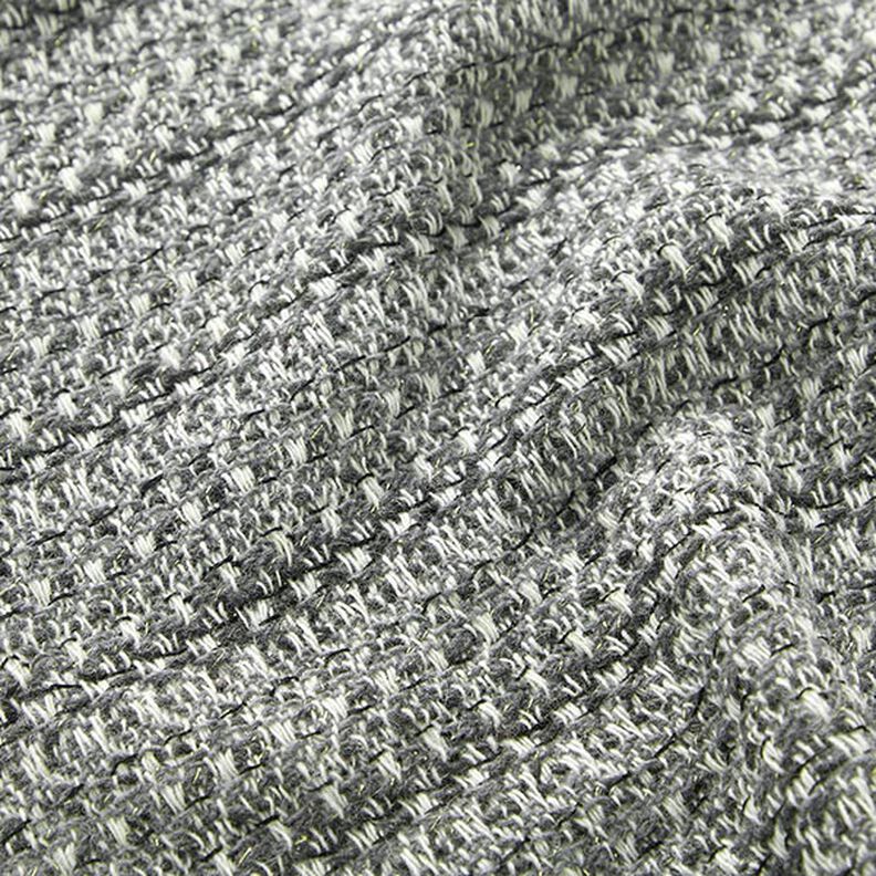 Mezcla de lana virgen lúrex melange – plata antigua,  image number 2