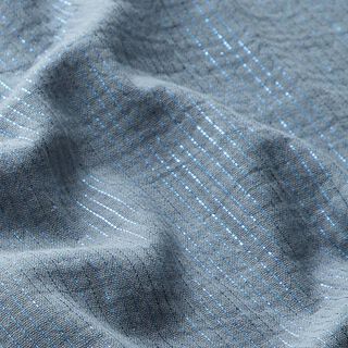 Muselina de algodón rayas brillantes – azul grisáceo pálido, 