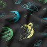 Tejido Softshell Planetas – negro,  thumbnail number 2