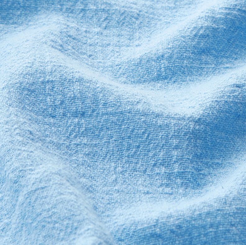 Tela de algodón aspecto lino – azul claro,  image number 2