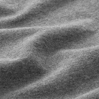 Tela de jersey de algodón Uni Melange – gris oscuro, 