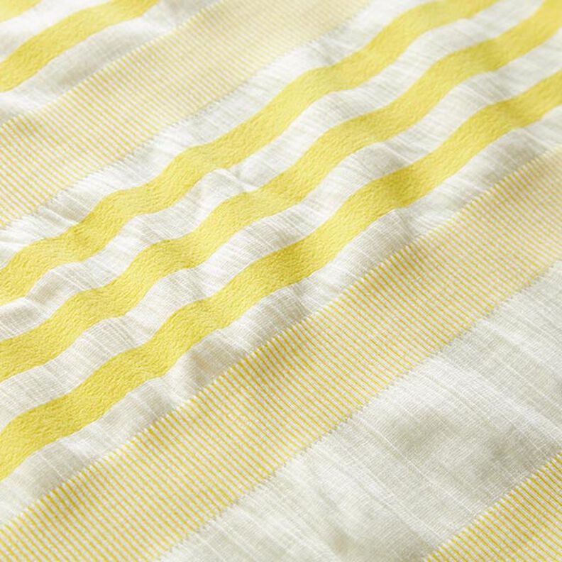 Tela de jersey de viscosa Estrellado – blanco/amarillo limón,  image number 2