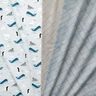 Tela decorativa Panama media Animales en el hielo – azul baby/blanco,  thumbnail number 5
