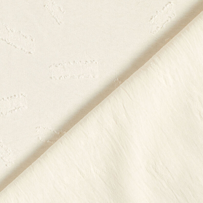 Jacquard Dobby a rayas – blanco lana,  image number 5