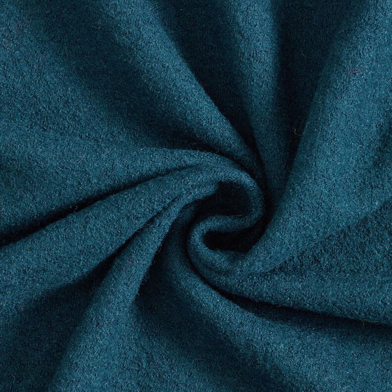 Tejido de punto ligero de mezcla de lana y viscosa – azul océano,  image number 1
