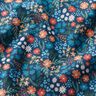 Popelina de algodón orgánico flores dulces – azul océano,  thumbnail number 2