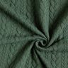 Tela de jersey jacquard Cloqué Punto trenzado – verde oscuro,  thumbnail number 3