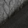 Tela de jersey jacquard Cloqué Punto trenzado – gris oscuro,  thumbnail number 4