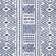 Tela decorativa Lona Étnico – azul marino/blanco,  thumbnail number 1