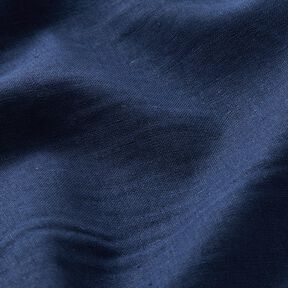 Mezcla de lino y algodón lavado – azul noche, 