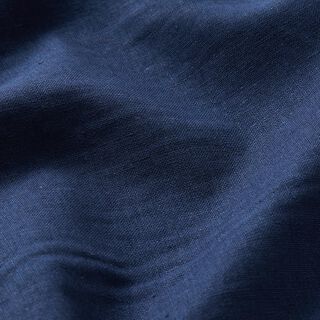 Mezcla de lino y algodón lavado – azul noche, 