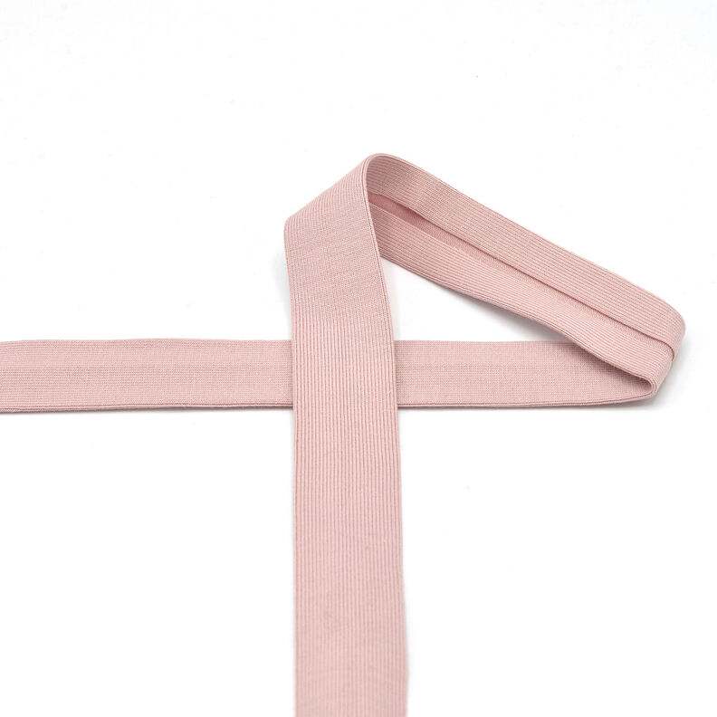 Cinta al biés Tela de jersey de algodón [20 mm] – rosa viejo claro,  image number 2