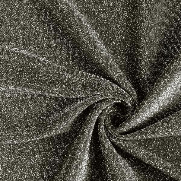 Tela de jersey Brillo de escarcha Glamour  – negro,  image number 1