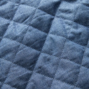 Tejido acolchado chambray liso – azul vaquero | Retazo 60cm, 