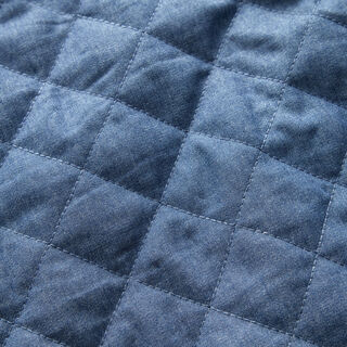 Tejido acolchado chambray liso – azul vaquero, 