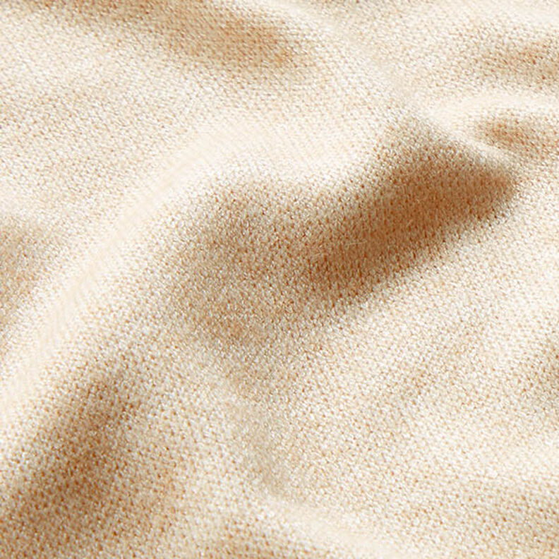 Tela de punto Mezcla de viscosa Melange – crema,  image number 2