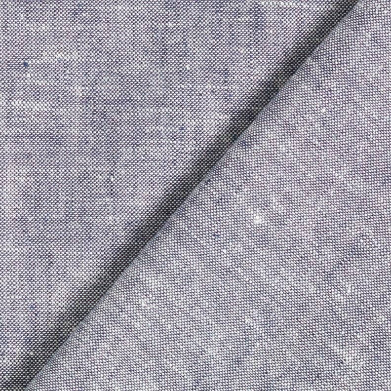 Lino y algodón Melange – azul marino,  image number 3