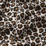 Muselina/doble arruga Estampado de leopardo – marrón claro/negro,  thumbnail number 2