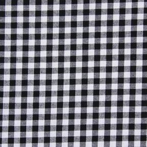 Tela de algodón Cuadros vichy 1 cm – negro/blanco, 