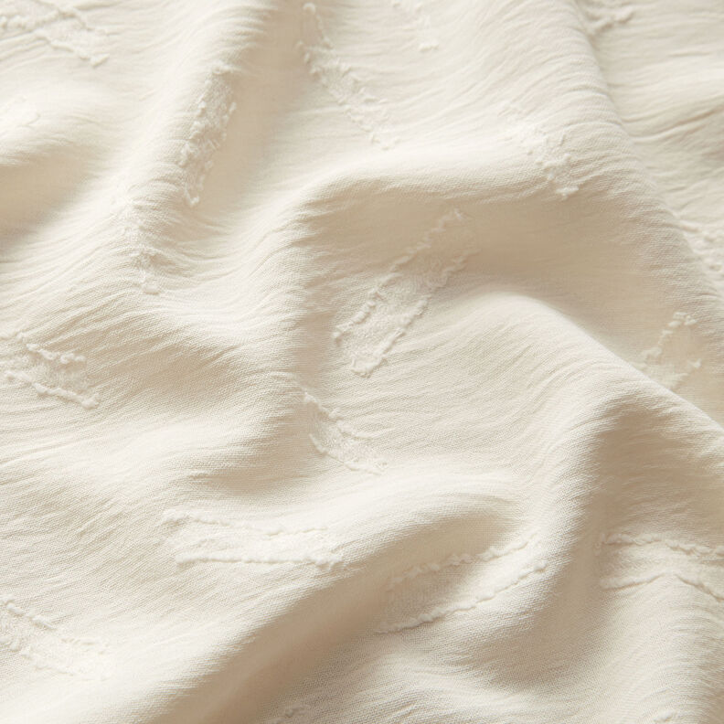 Jacquard Dobby a rayas – blanco lana,  image number 2