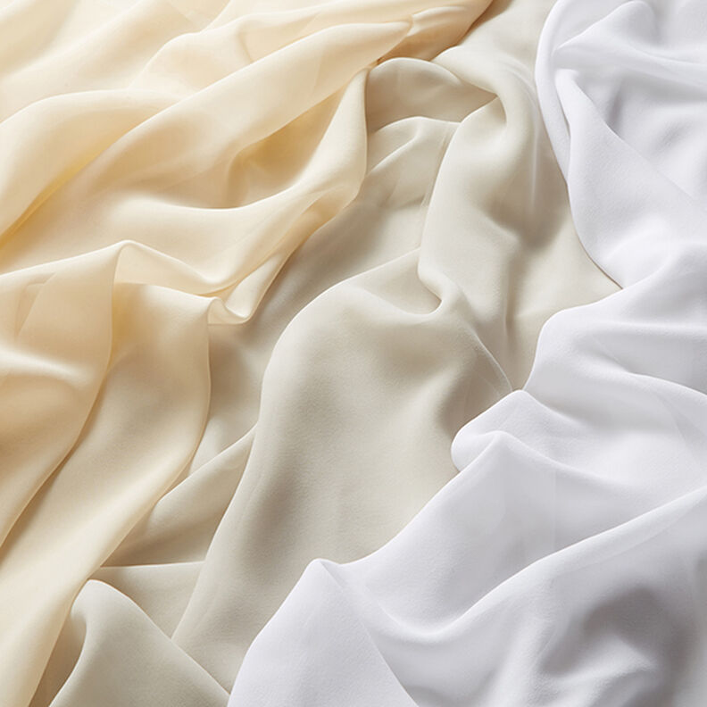 Chifón de seda – blanco,  image number 6