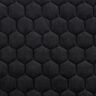 Tela de tapicería Terciopelo acolchado en diseño de panal – negro,  thumbnail number 1
