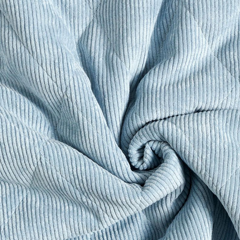 Tela acolchada Pana con reverso de piel con rombos – azul claro,  image number 4